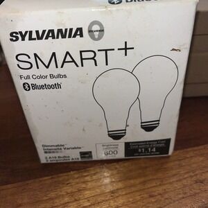 Sylvania Bluetooth Mesh Smart Light Bulb, A19 Full Color‎ LED 60 W Lot Of 4 Box